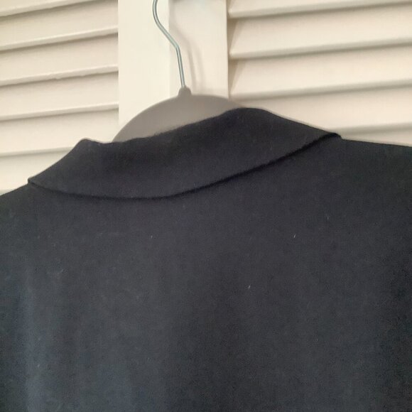 Anthropologie Maeve Double-Breasted Blazer 12 oversized black boxy - Picture 11 of 13